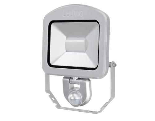 Ledino LED-Strahler m. Sensor Charlottenburg 30SCI, 30W,6500K,silb.