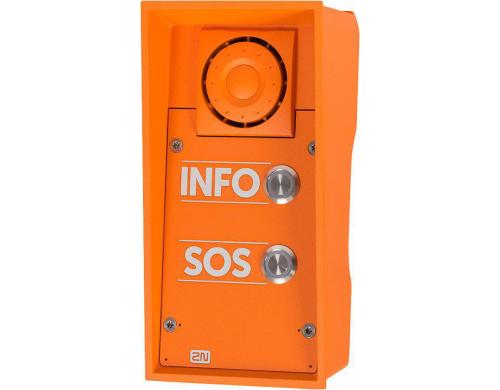 2N IP Safety 2 Ruf + 10W Trsprechstelle, integrierter Kontakt, IP69