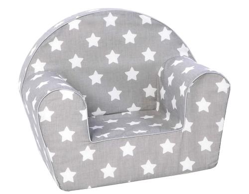 Knorrtoys Kindersessel Grey white stars