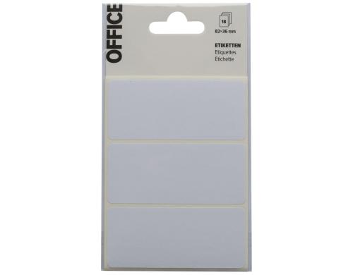 Office Etiketten weiss 82x36mm 18Stk.