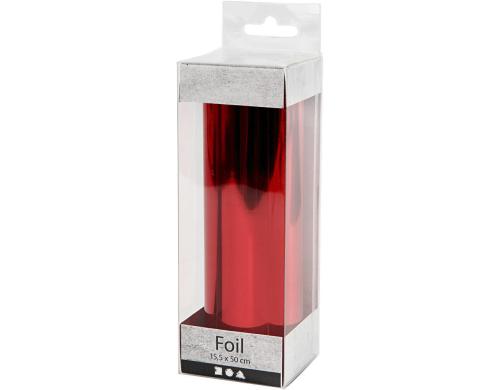 Creativ Company Deko-Folie Metallic Folientransfer, 15.5 x 50 cm, rot