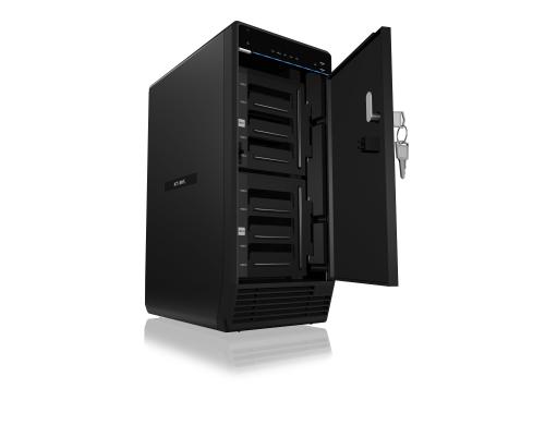 ICY BOX ext. 8x2.5/3.5 Gehuse IB-3740-C31 schwarz, USB3.1, SATA, 4 HDD