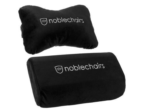 noblechairs Lenden/Nackenkissen schwarz/weiss