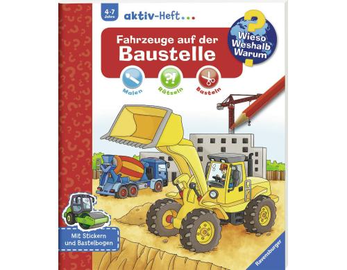 WWW aktiv-Heft Fahrzeuge Baustelle 