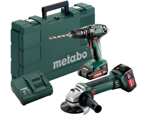 Metabo Combo Set 2.4.4 18V SB18+W18 2x 2.0 Ah, SB18+W18