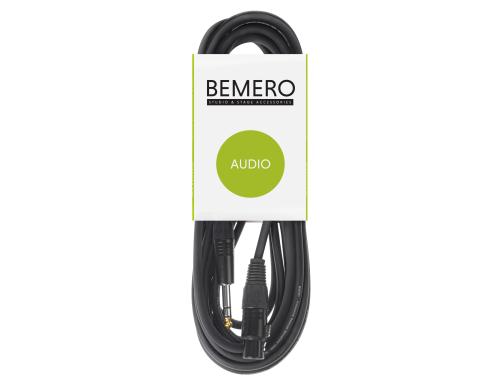 Bemero BAC4015-600BK XLRf - 6.3 Klinken 6m Mikrofonkabel symmetrisch, schwarz, M-Serie