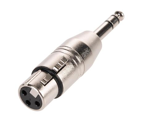 Bemero BA1101 XLR-Klinken Adapter 3-Pol XLRf - 6.3mm stereo Klinkenstecker