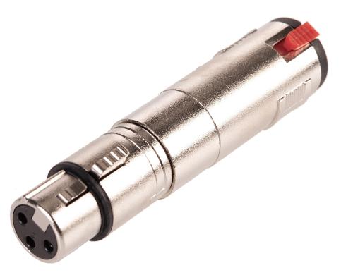 Bemero BA1103 XLR-Klinken Adapter 3-Pol XLRf - 6.3mm mono Klinkenstecker