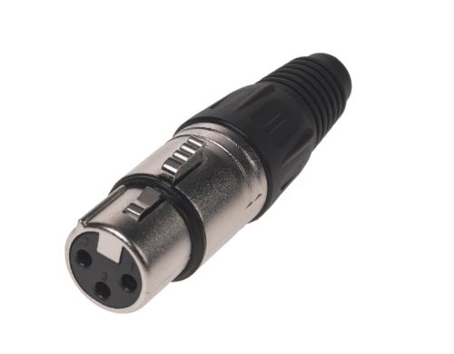 Bemero BC1001NI-F XLR-Stecker 3-Pol XLRf female Stecker, Nickel