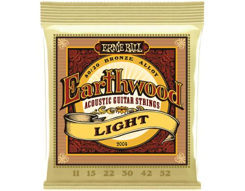 Ernie Ball 2004 Earthwood Bronze Akustik Saitensatz, Light 11-52