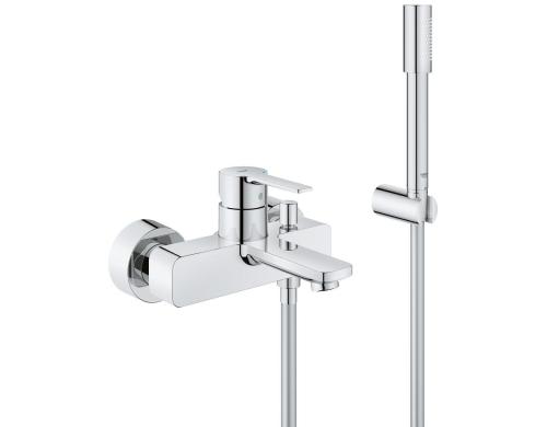 GROHE Lineare Einhand Wannenbatterie mit Handbrause, chrom