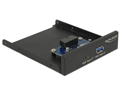 Delock USB 3.1/2.0 Hub Front Panel Frontpanel mit USB 3.1 Type-C/Type-A