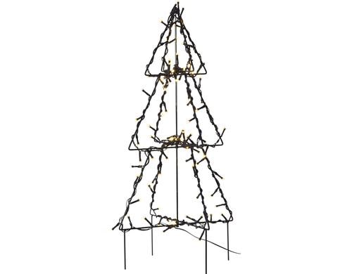 Star Trading LED Weihnachtsbaum 50 cm Foldy 90 LED, LxB: 30x50cm, outdoor, 3.6W