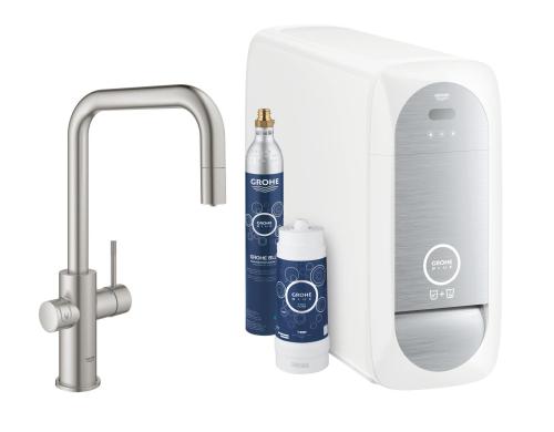 GROHE Blue Home U-Auslauf Starter Kit supersteel