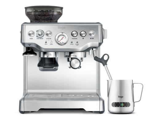 Sage Espressomaschine Barista Express grau Bohnenbehlter 450 g, Wassertank 2.0 L