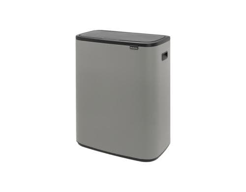 Brabantia Recyclingeimer Bo Touch Bin Mineral Concrete Grey, 1x 60Liter