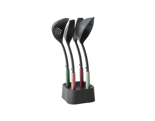 Brabantia Kchenutensilien-Set plus Stnder TASTY+, Mixed Colours