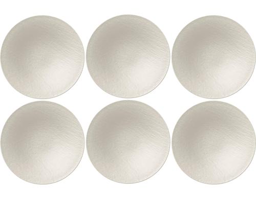 Villeroy & Boch Manu. Rock Suppenteller-Set 6er Set, 29x29x6cm, weiss