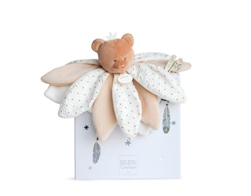 DouDou Geschenkset ATTRAPE-REVE ptales Schmusetuch Br braun 26cm