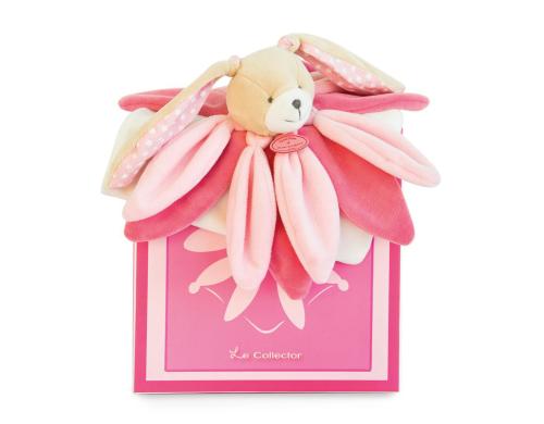 DouDou Geschenkset COLLECTOR Schmusetuch Hase rosa 28cm