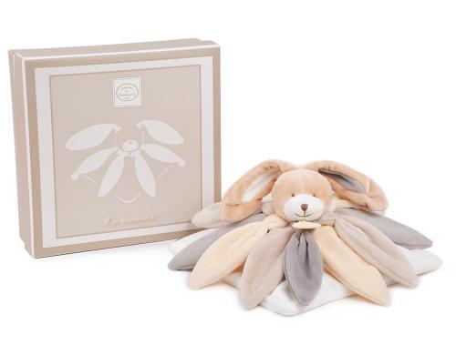 DouDou Geschenkset COLLECTOR Schmusetuch Hase taupe 28cm