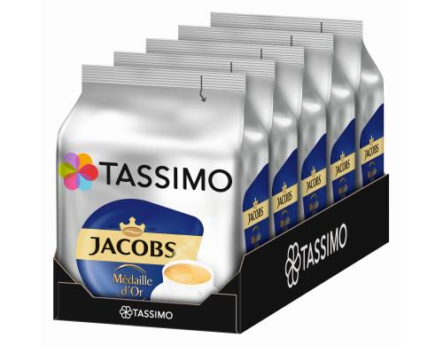 Tassimo T DISC Jacobs Mdaille d'Or Karton  5 Packungen (mit je 16 T DISCS)