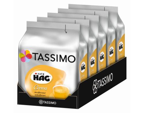 Tassimo T DISC Caf HAG Crema Karton  5 Packungen (mit je 16 T DISCS)