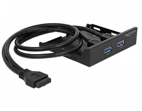 Delock 2x USB 3.0 Hub Front Panel Pfostenbuchse