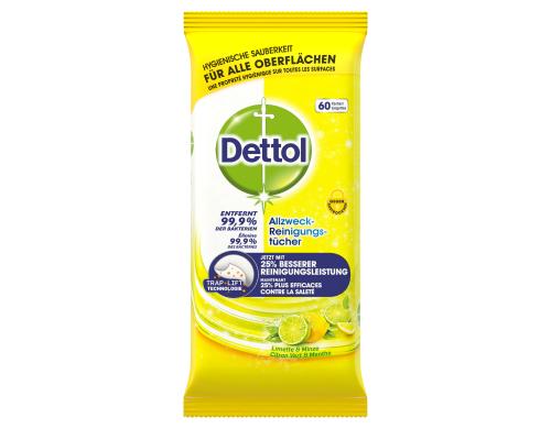 Dettol Allzweck-Reinigungstcher LimetMinz 60 Tcher