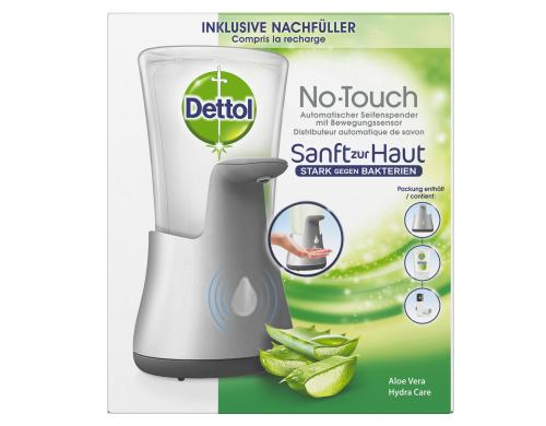 Dettol No Touch Starter Set Silber 1 Gert + 1 Nachfller (Aloe Vera)