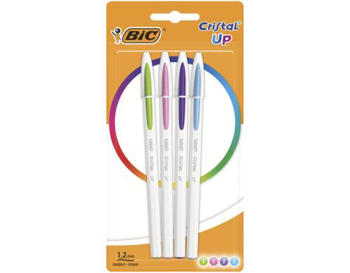 Bic Cristal Up Kugelschreiber assortiert, Pc  4 Stk