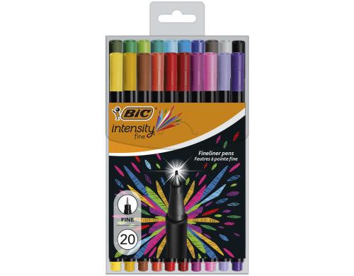 Bic Intensity Fine Feinschreiber assortiert, Pc  20 Stck