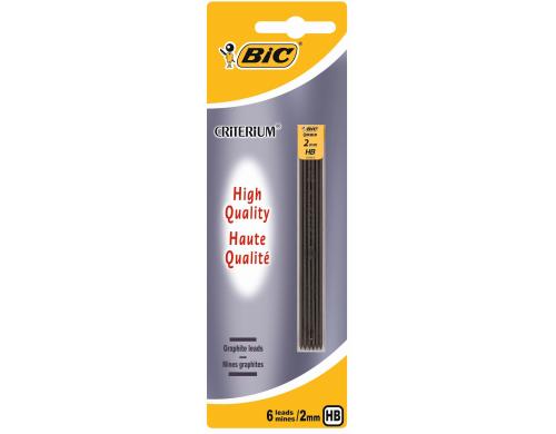 Bic Criterium Minen 2.0 mm, 6 Minen passend zu Criterium Druckbleistift