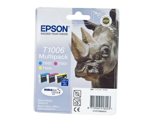 Tinte Epson C13T100640 farbig, 3x 11.1ml zu Stylus Office SX600FW/ B40W, BX600FW