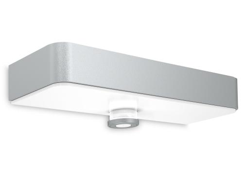 Steinel LED Sensorleuchte Xsolar SOL-O 1,5 W, 140 lm, 3000 K, IP44 II, silber