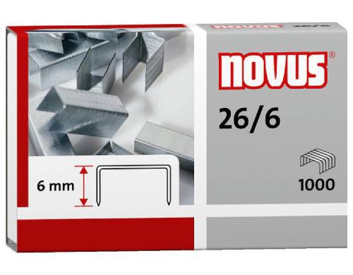 NOVUS 26/6 Heftklammern Inhalts der Packung: 1.000 Heftklammern.