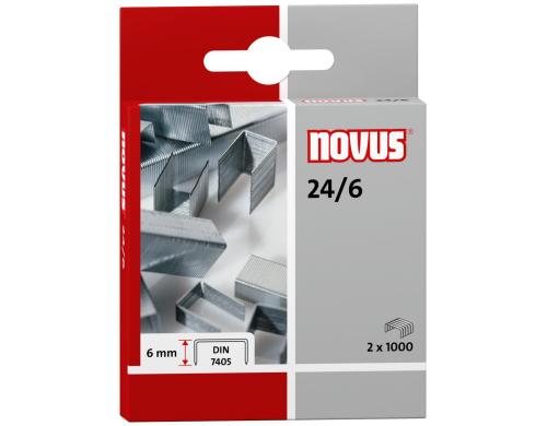 NOVUS 24/6 DIN Heftklammer Inhalts der Packung: 2.000 Heftklammern