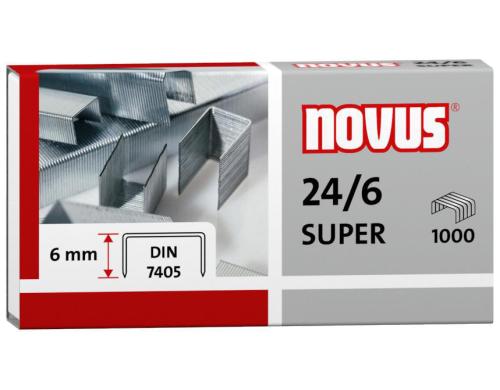 NOVUS 24/6 DIN SUPER Heftklammern Inhalts der Packung: 1.000 Heftklammern