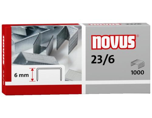 NOVUS 23/6 Heftklammern Inhalts der Packung: 1.000 Heftklammern