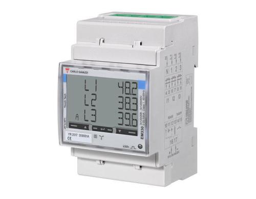 Carlo Gavazzi Energiezhler EM330 Wandleranschluss, 4-Quadranten, MID (CH)