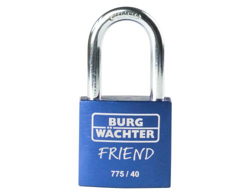 Burgwchter Vorhangschloss 775 40 Friend blau, WxH 20.5x32.5mm