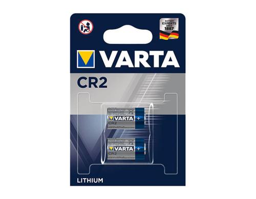 VARTA Lithium Batterie CR2, 2Stk Kapazitt 920 mAh