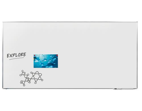 Legamaster Whiteboard Premium Plus 100x200 Emaille-Oberflche, mit Aluminiumrahmen