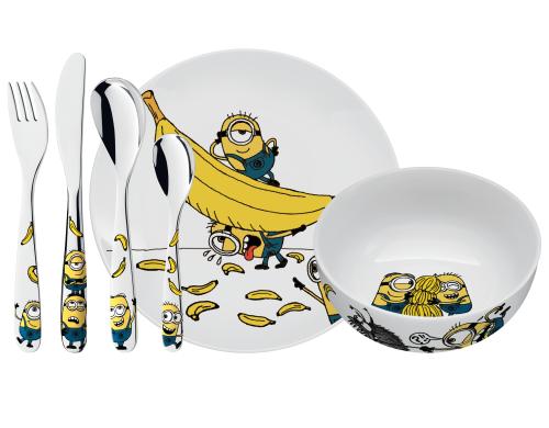 WMF Kinderbesteckset 6-teilig MINIONS 6-teilig, Porzellan