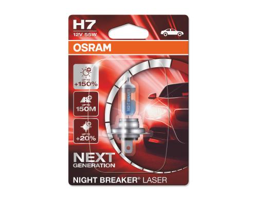 NIGHT BREAKER UNLIMITED H7 LASER Abblendlicht, 55 Watt, 150% mehr Licht