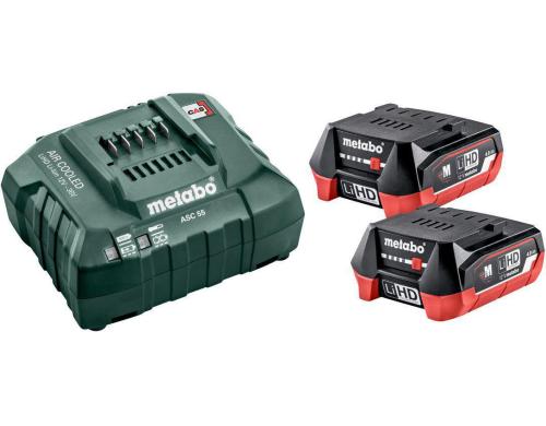 Metabo Basic Set 12V 2x LiHD 4.0Ah + ASC 55 2 x LiHD 4.0 Ah, Ladegert