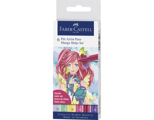 Faber-Castell PITT Artist Pen Manga 6er Etui, Shjo