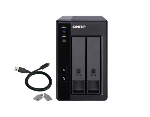 QNAP USB 3.1 Erweiterungsgehuse Gen 2 2-bay, 3.5 SATA HDD