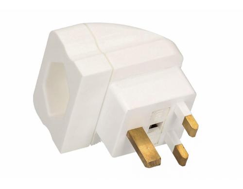 Reiseadapter Schweiz T23 Stecker / England 3-Pol weiss, max. 16 A