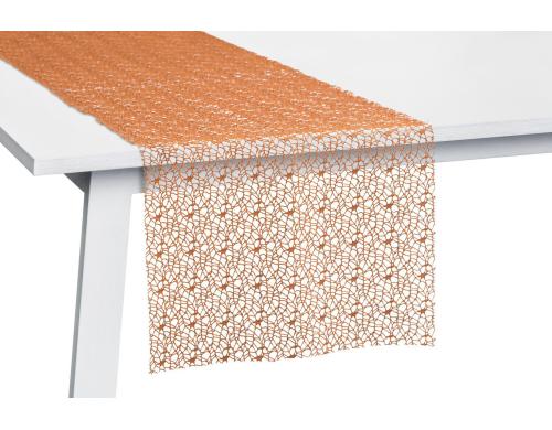 Pichler Tischband Network 30x260 cm Zimt,100% Polyester